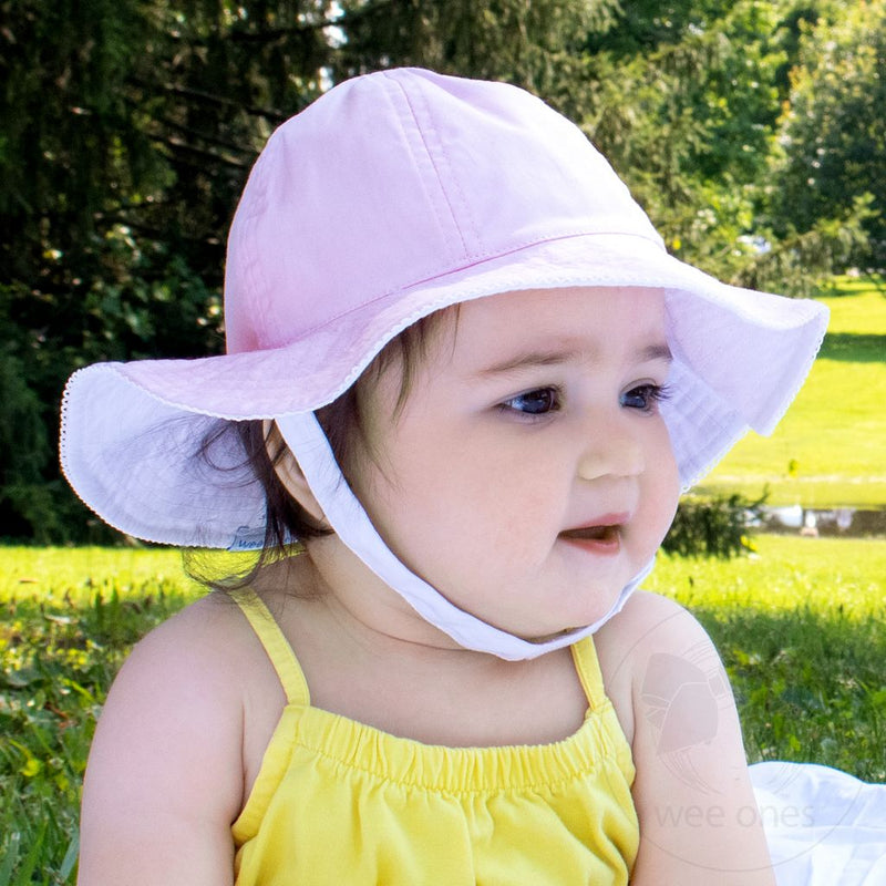 REVERSIBLE RUFFLE SUN HAT