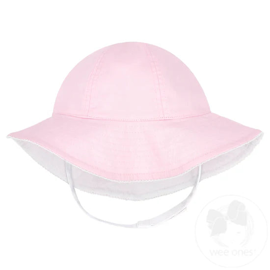 REVERSIBLE RUFFLE SUN HAT