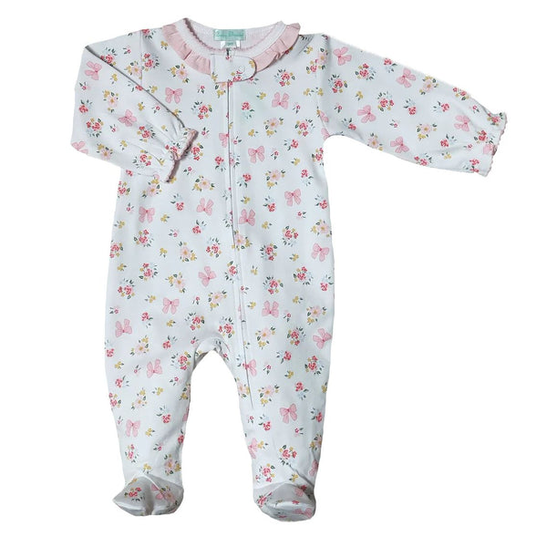 BOWS AND FLOWERS FOOTIE