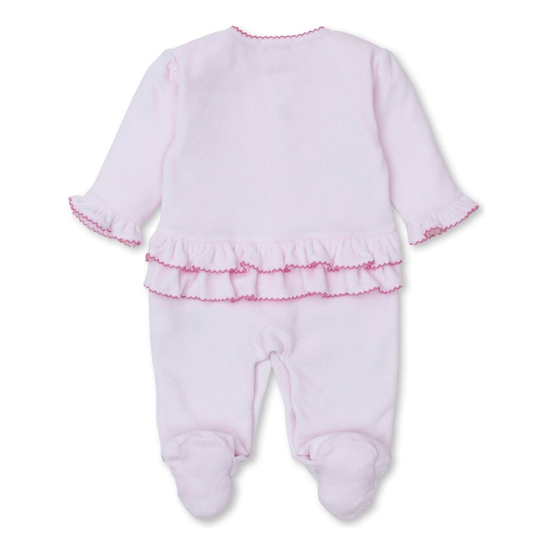 BLOOMING BOWS VELOUR FOOTIE