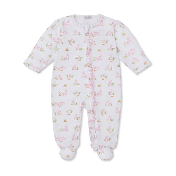 BABY BUNNY PATCH ZIP FOOTIE