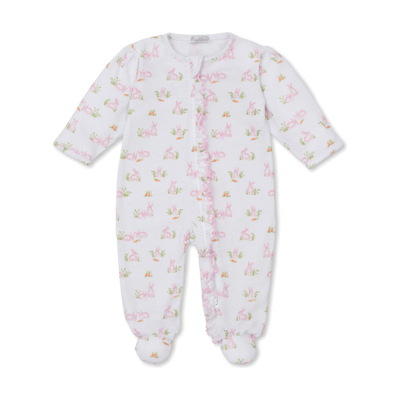 BABY BUNNY PATCH ZIP FOOTIE