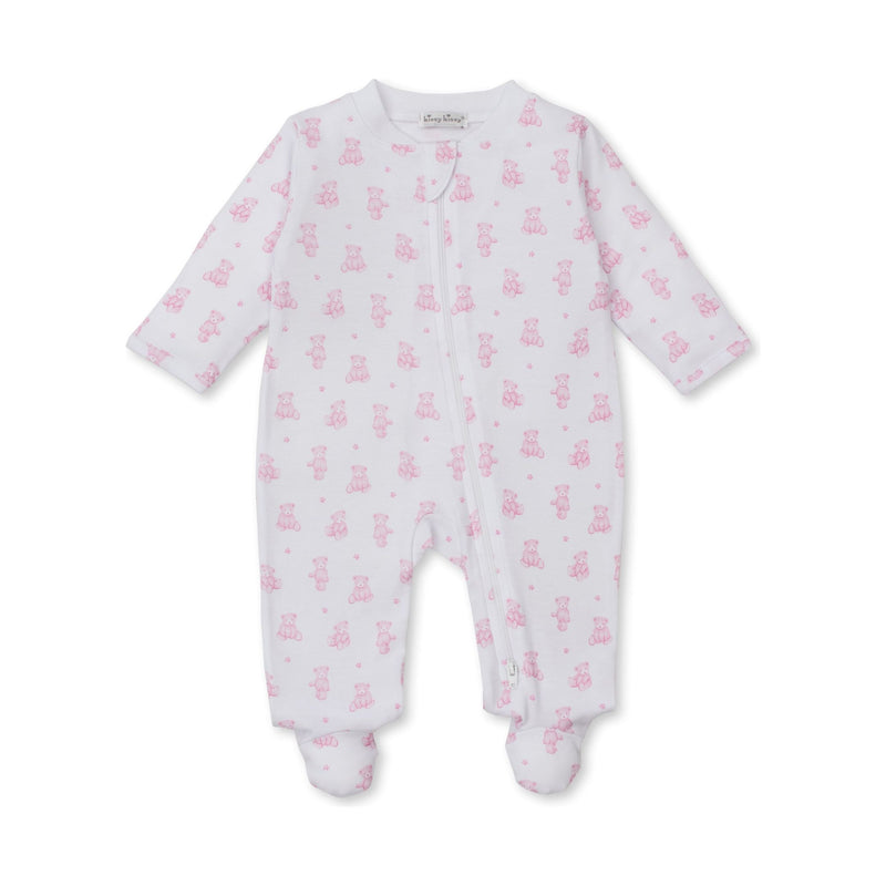 TEDDY BEAR TIME ZIP FOOTIE