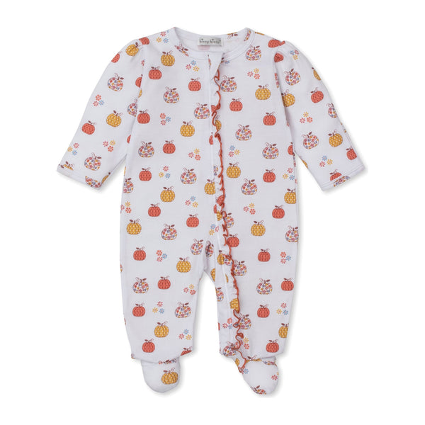 PATCHWORK PUMPKIN FLORAL FOOTIE