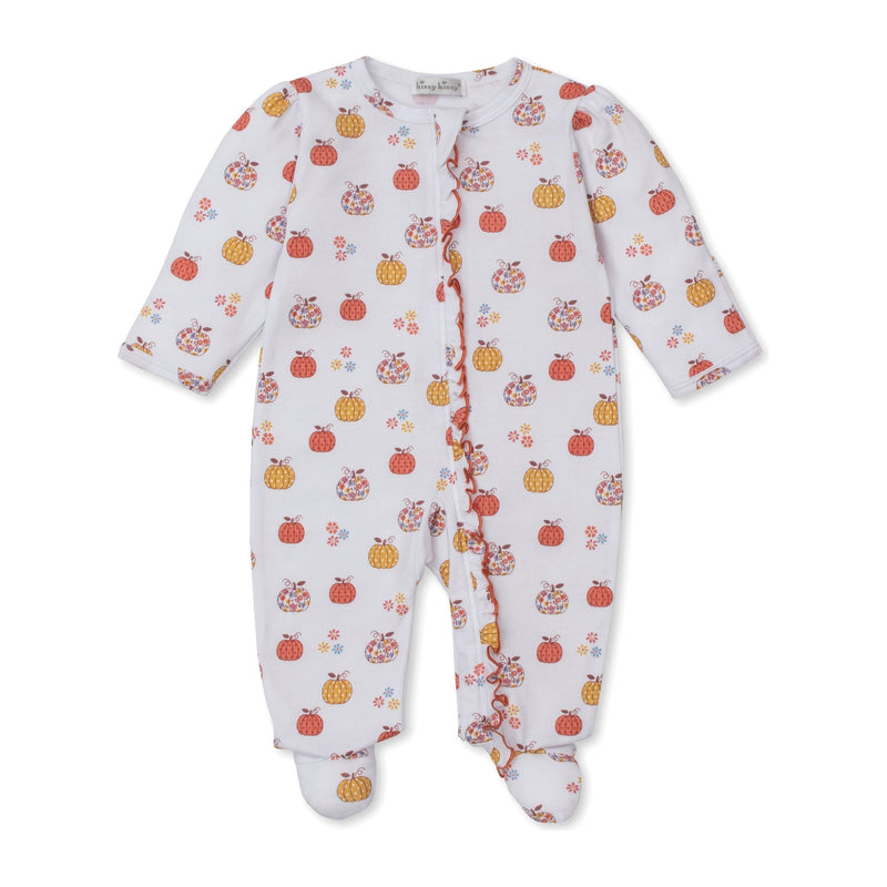 PATCHWORK PUMPKIN FLORAL FOOTIE
