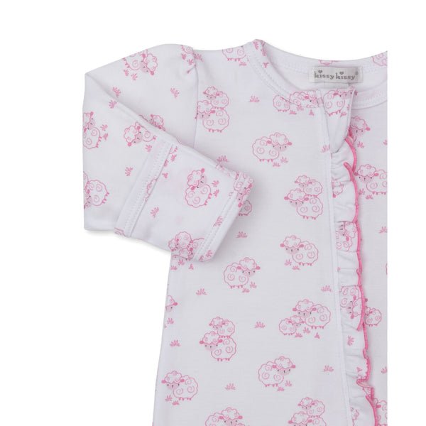 SWEET SHEEP ZIP FOOTIE