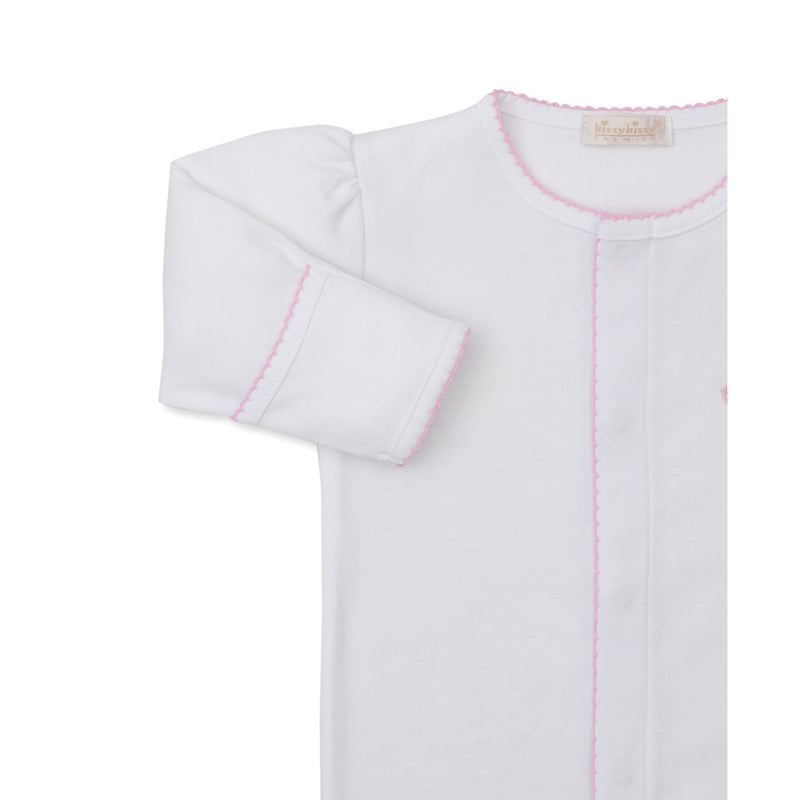 SWEET SHEEP EMBROIDERED FOOTIE