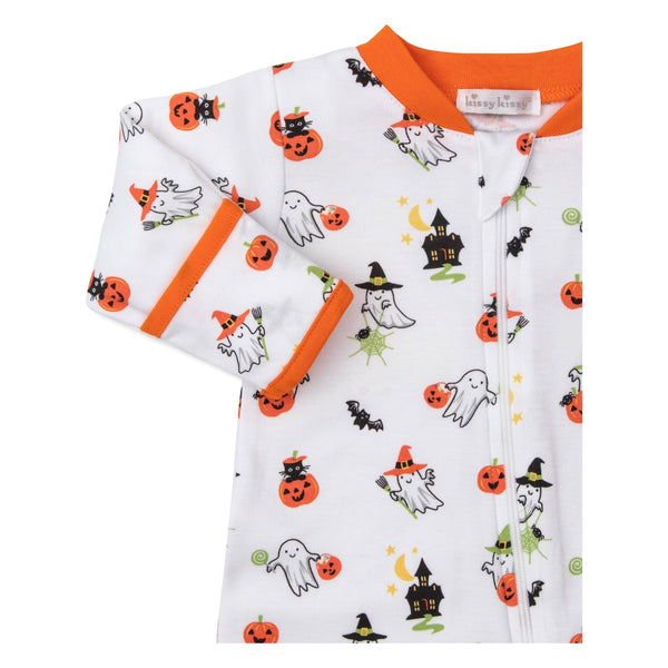 GHOSTLY CHEER ZIP FOOTIE
