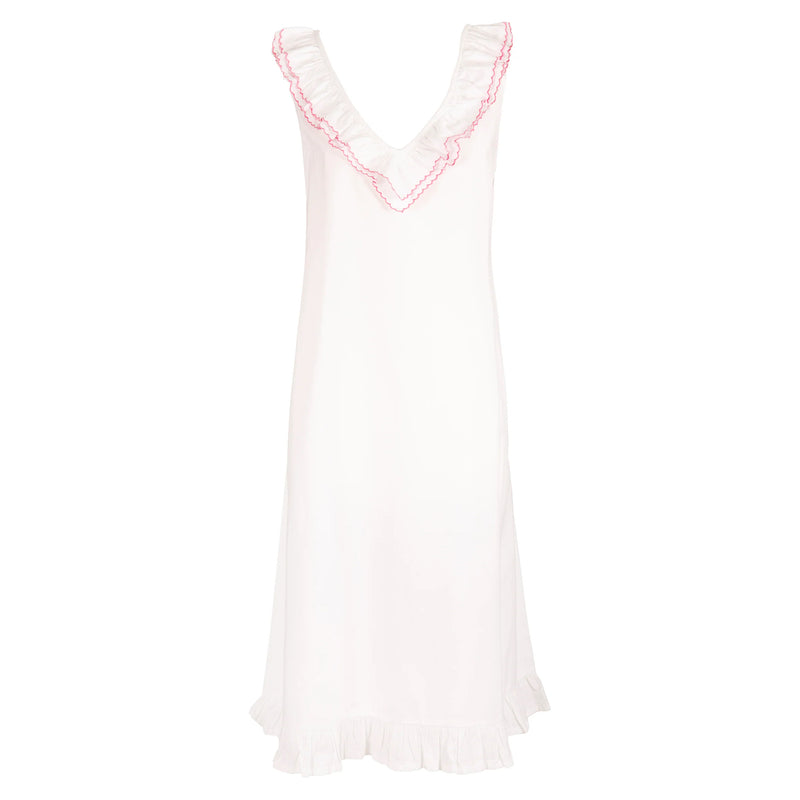 LULIE RUFFLE NIGHTGOWN PINK