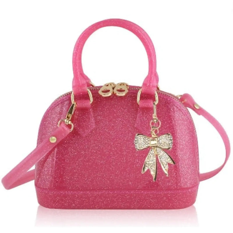 CATE BAG PINK WITH GOLD BOW