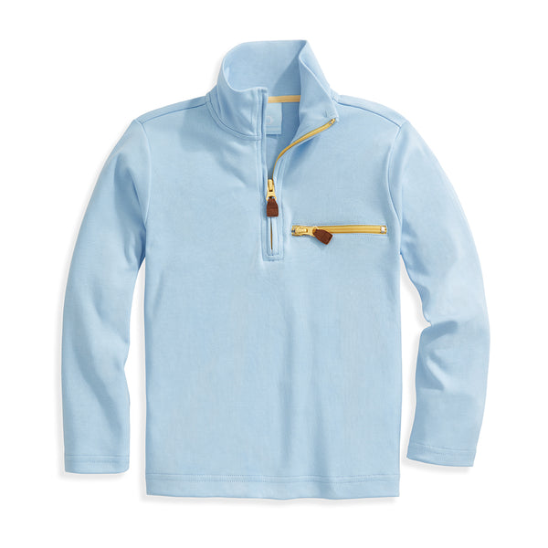 PIMA HALF ZIP WITH POCKET