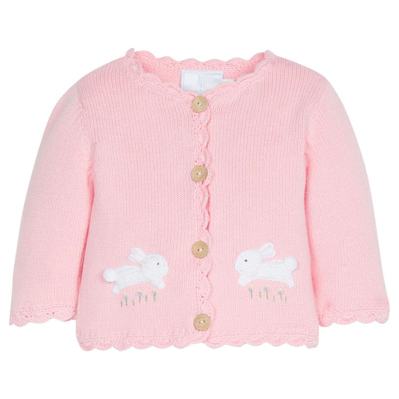 CROCHET CARDIGAN PINK BUNNY