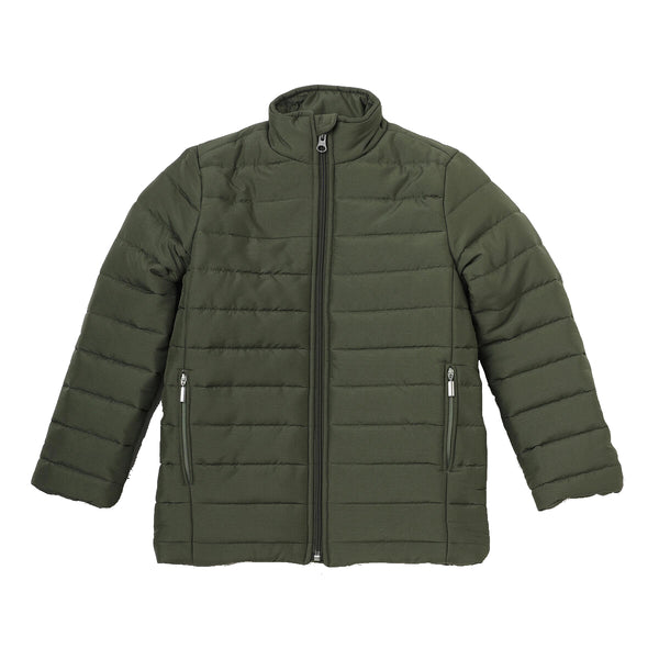 PUFFER COAT OLIVE GREEN