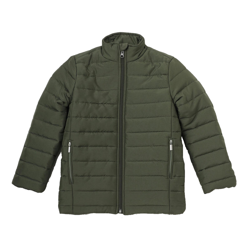 PUFFER COAT OLIVE GREEN