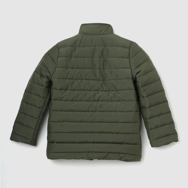 PUFFER COAT OLIVE GREEN
