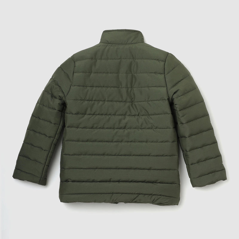 PUFFER COAT OLIVE GREEN