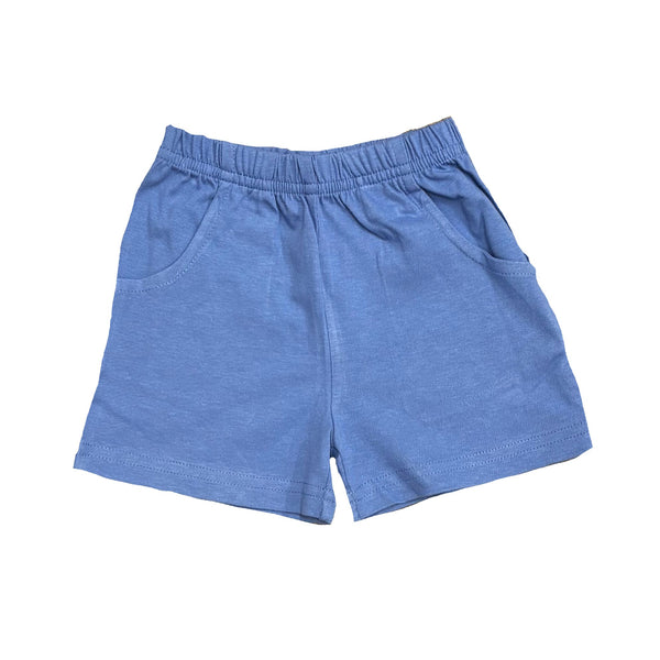 JERSEY SHORTS FRONT POCKETS - BLUE OR KHAKI