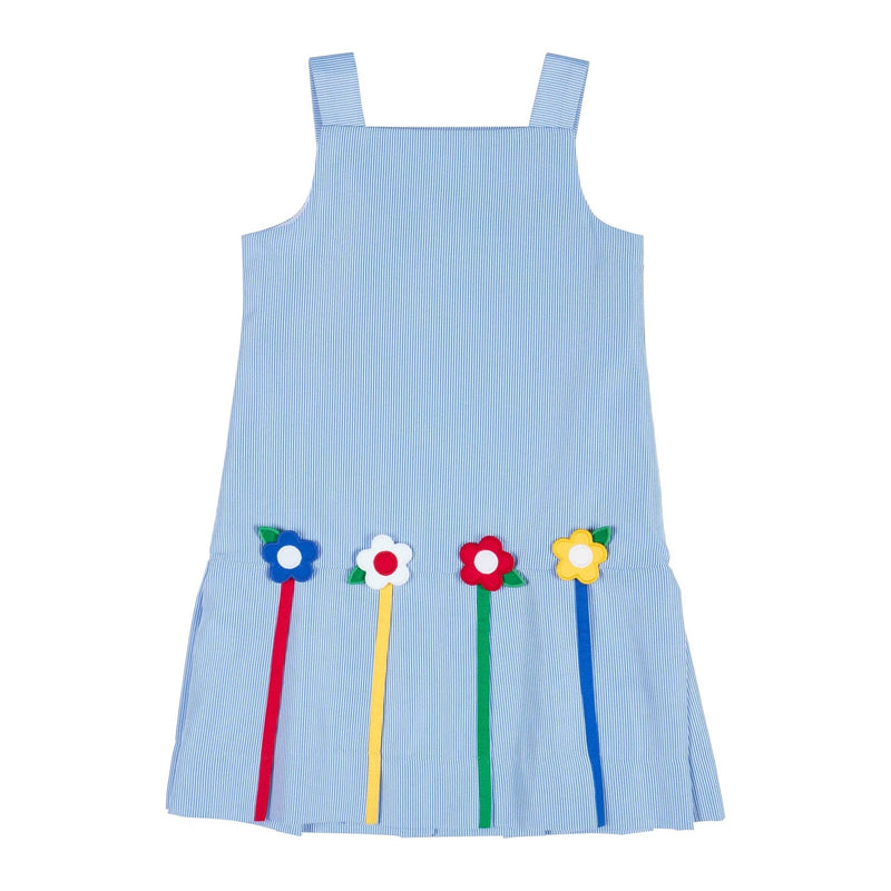 JUNIOR CORD DRESS WITH FLOWERS