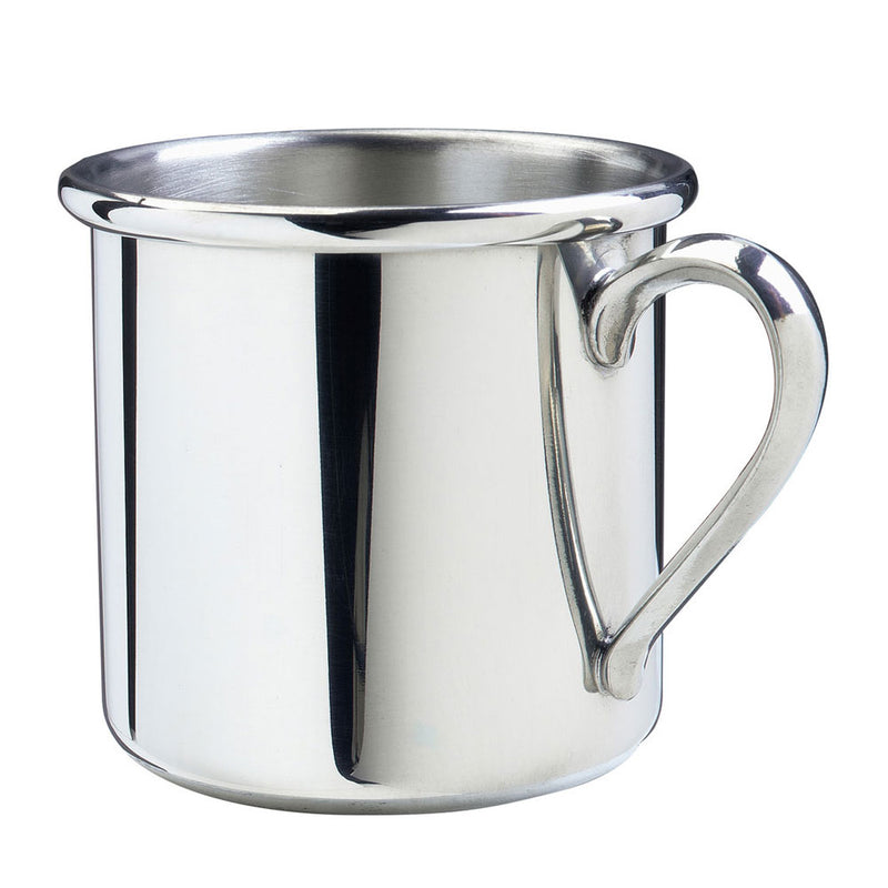 PEWTER STRAIGHT EDGE BABY CUP