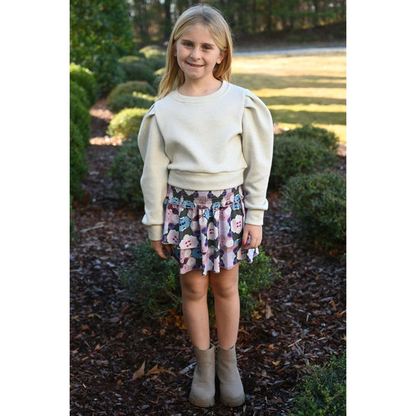 SCOTTIE SKIRT TEAL INK BLOT