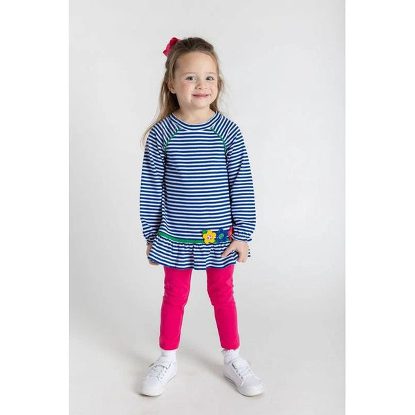 KNIT PANT SET WITH SPORT FLOWERS