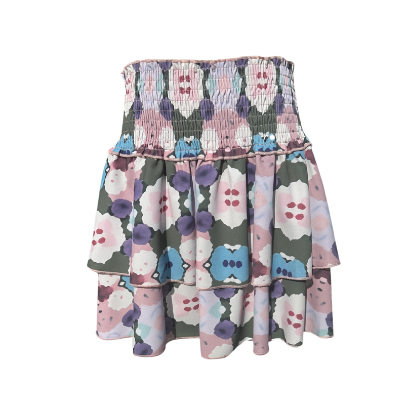 SCOTTIE SKIRT TEAL INK BLOT