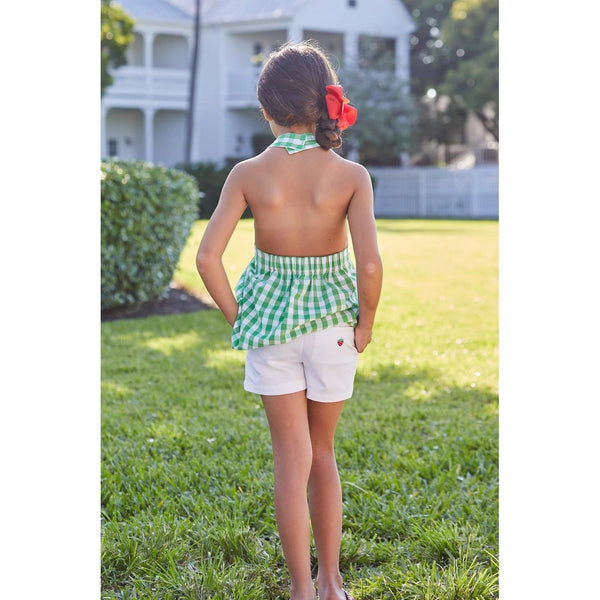 EMBROIDERED STRAWBERRY SHORT
