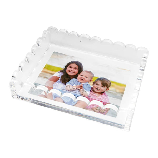 SCALLOP PHOTO TRAY CLEAR