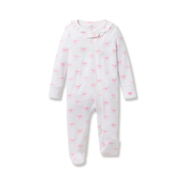 BABY PIMA ROMPER BLUSHING BOWS