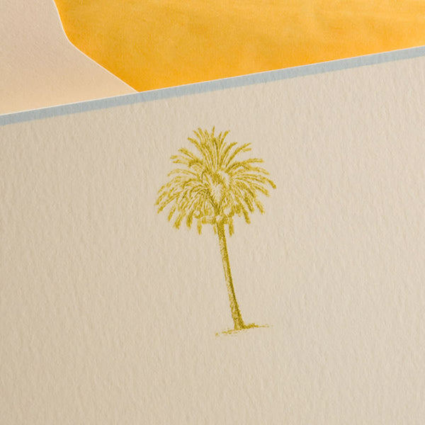 PALM TREE NOTECARDS BOX OF 10