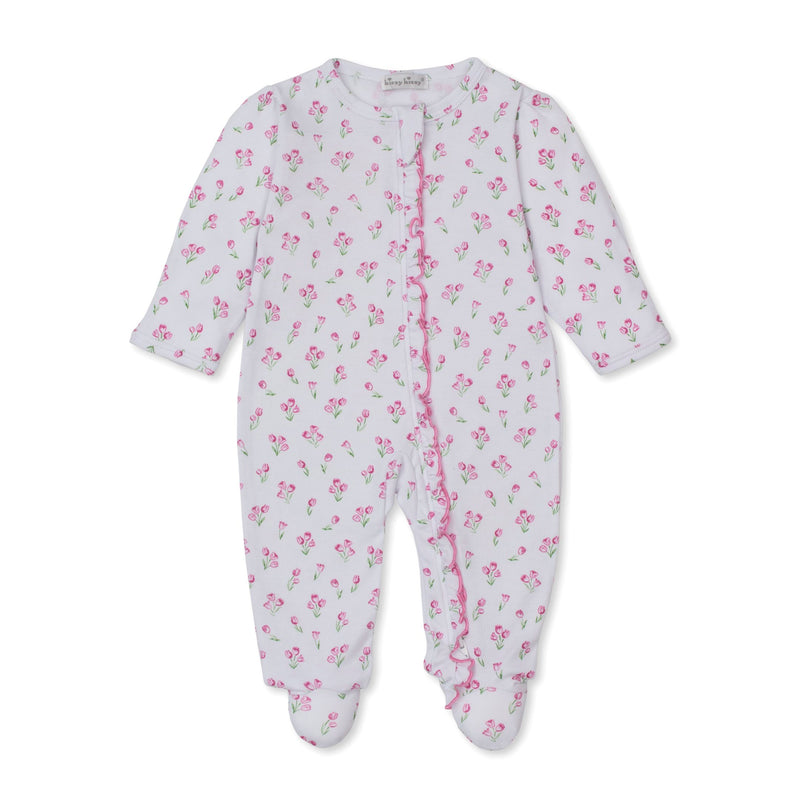 TIMELESS TULIPS ZIP FOOTIE