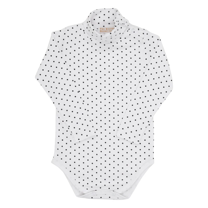 TATUMS TURTLENECK SHIRT NAVY DOT