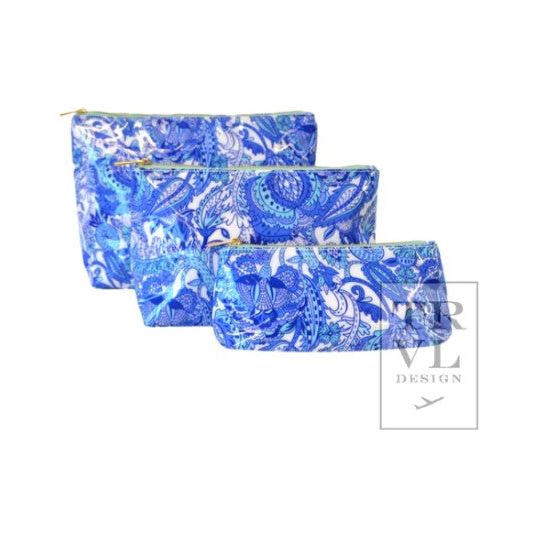 GLOSS BLUE PAISLEY SMALL BAG