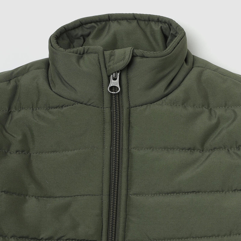 PUFFER COAT OLIVE GREEN