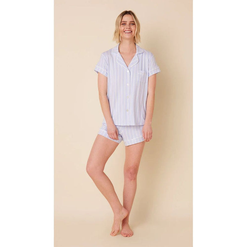 HERITAGE STRIPE PIMA SHORT SET PJ