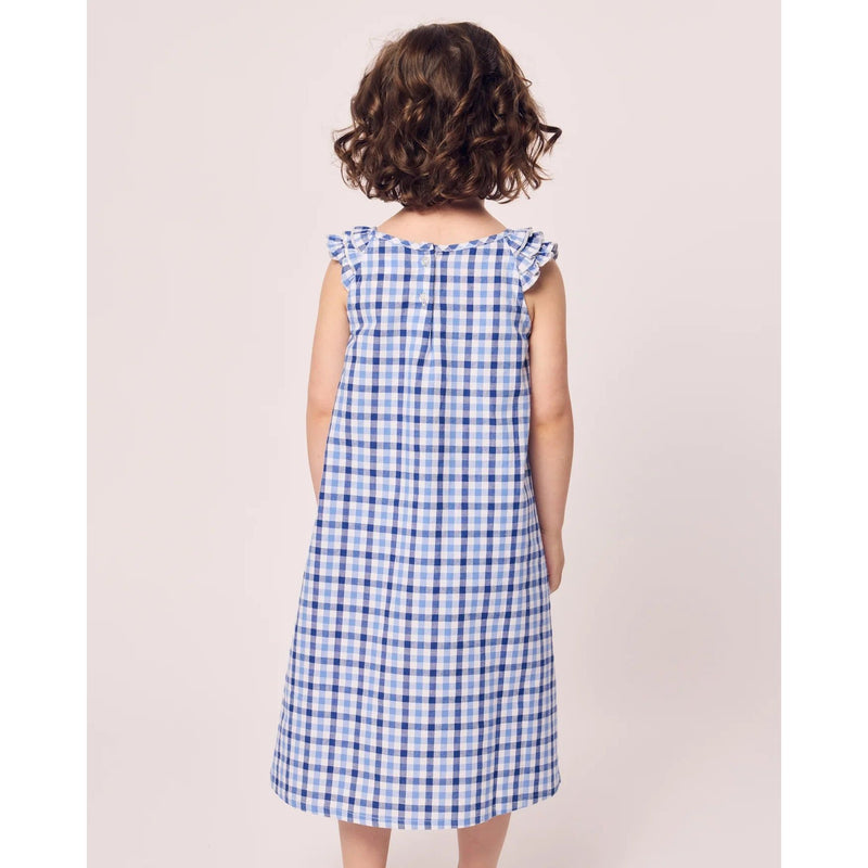 BLUE GINGHAM AMELIE NIGHTGOWN