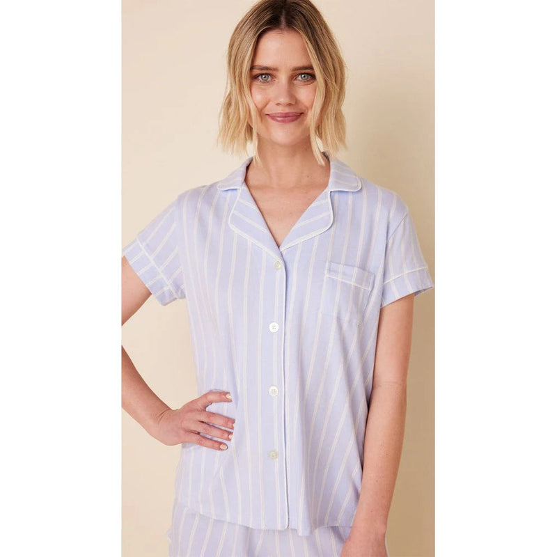 HERITAGE STRIPE PIMA SHORT SET PJ