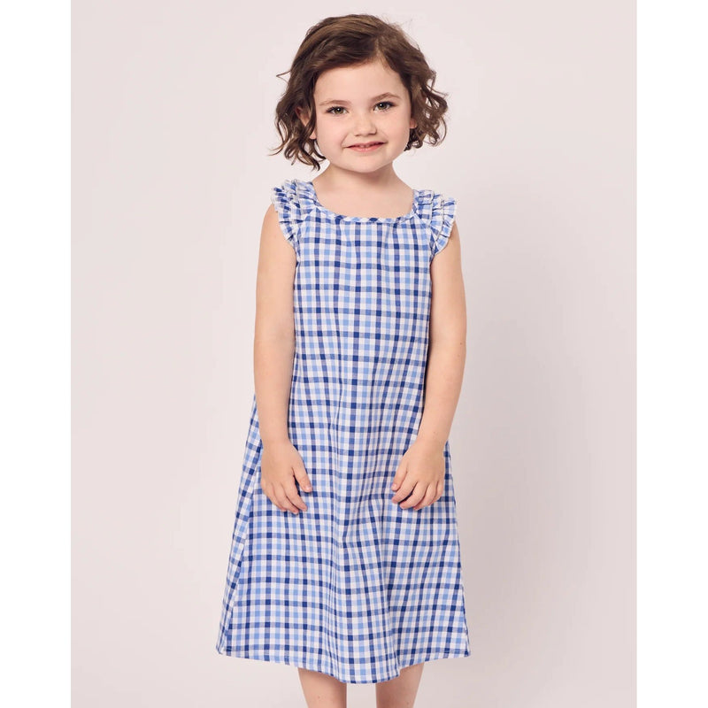 BLUE GINGHAM AMELIE NIGHTGOWN