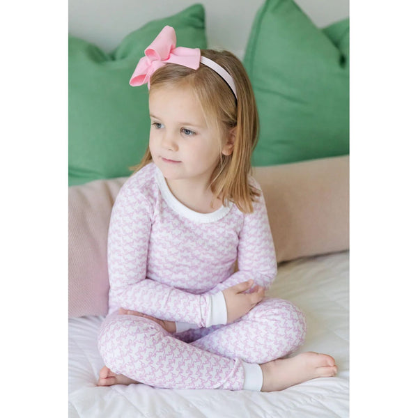 AVA PJ'S PRETTY PINK BOWS