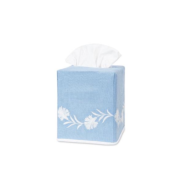 DAPHNE TISSUE BOX COVER - AVAILABLE IN BLUE, PINK, OR GREEN