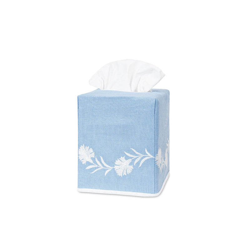 DAPHNE TISSUE BOX COVER - AVAILABLE IN BLUE, PINK, OR GREEN