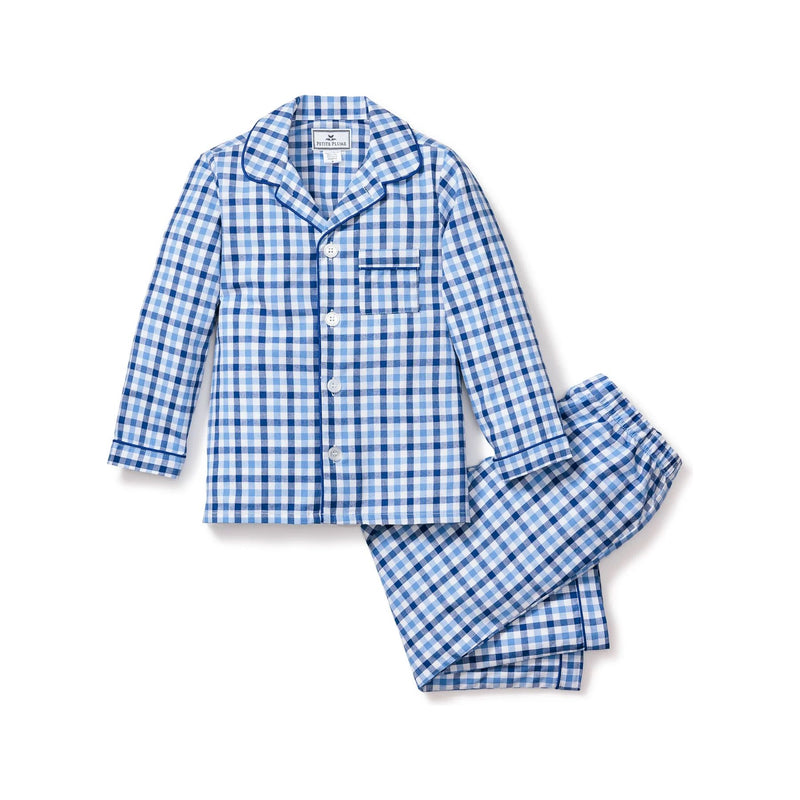 BLUE GINGHAM PAJAMA SET