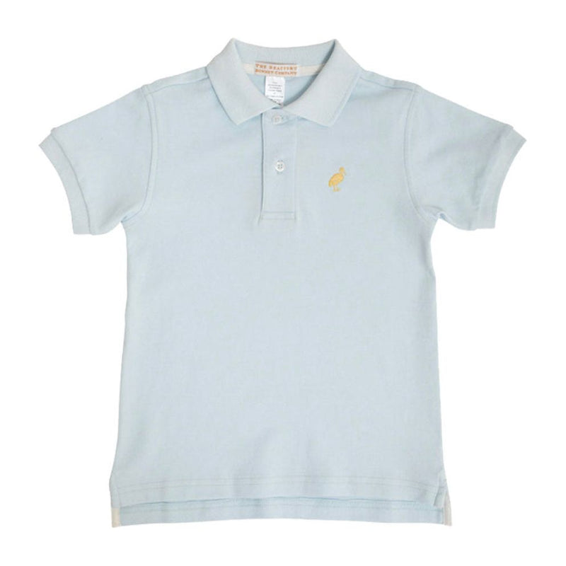 PRIM AND PROPER POLO BLUE/YELLOW