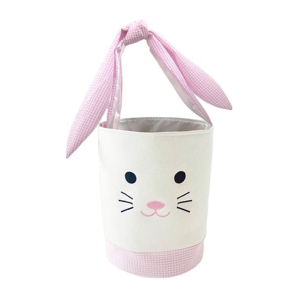 PINK EASTER BUNNY BASKET