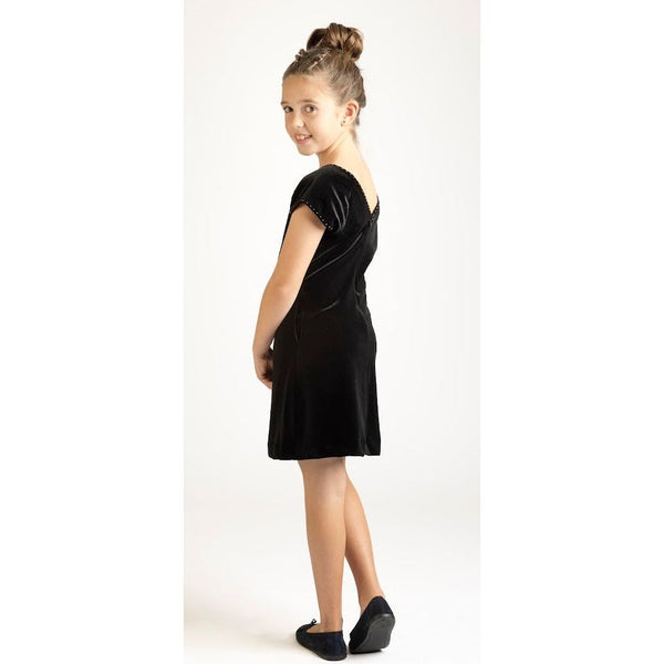 ELLA DRESS BLACK VELVET