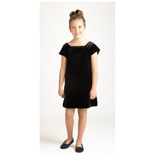 ELLA DRESS BLACK VELVET