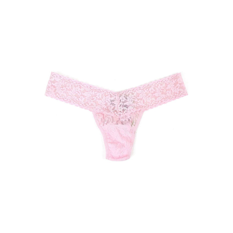 SIGNATURE LACE LOW RISE THONG