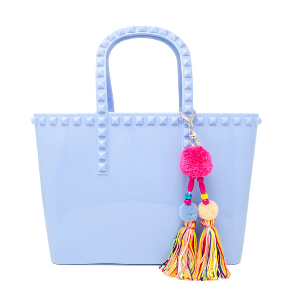 JUMBO JELLY TOTE BAG BLUE