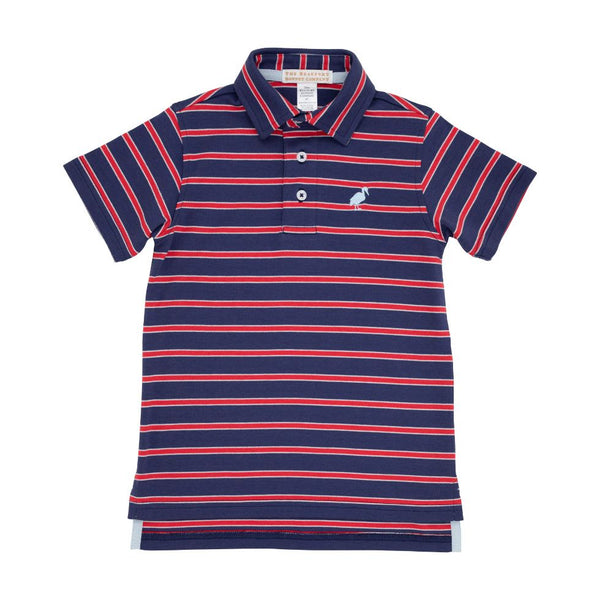 PRIM AND PROPER POLO RED/BLUE