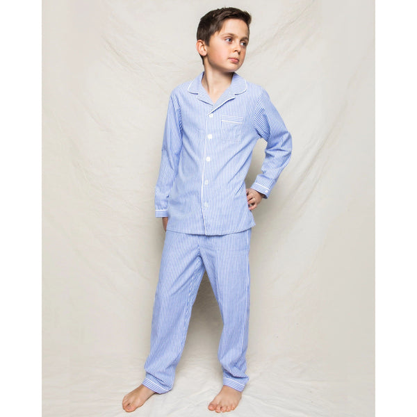 FRENCH BLUE SEERSUCKER PJ SET